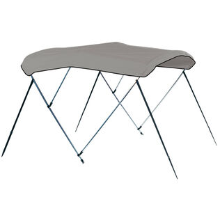 3-Bow Round Tube Bimini Complete Top Kit, 72" L x 46" T&nbsp;, Fits Between 79 & 84" Width