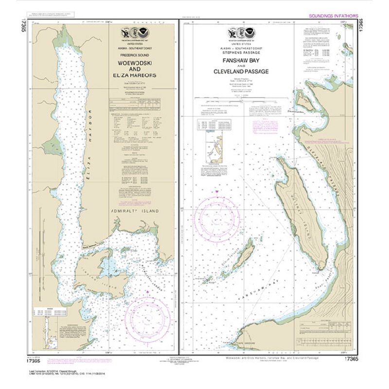 MAPTECH #17365 Woewodski & Eliza Harbors Fanshaw Bay | West Marine
