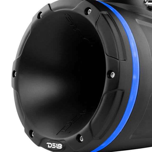 HYDRO 1.75" Driver Wakeboard Pod Tower Speaker with Integrated RGB LED Lights, 900 Watts, Matte black image number 1