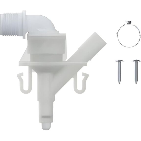 SEAFLO RV Toilet 90&deg; Angled Water Inlet Valve Kit Replacement Valve Assembly image number 0