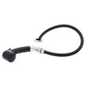 Deck-Mount Sprayer Small Black Sprayer No Hook w/Elbow, 6' Black Rubber Hose, Ultra-Low Profile Holder image number 1