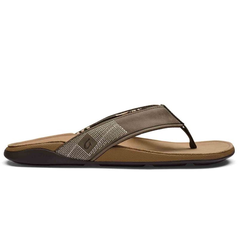 Olukai Men's Tuahine Sandals, in Hunter/Golden Sand, Size 8 | by West Marine