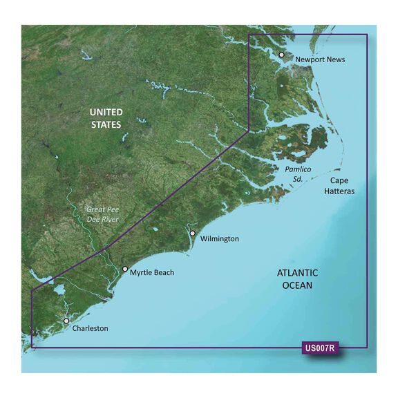VUS007R Norfolk to Charleston BlueChart g3 Vision microSD/SD Card image number 0