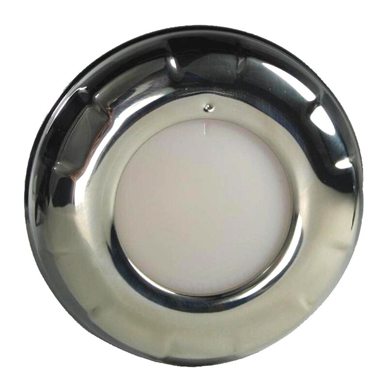 Lumitec Lighting Aurora LED Dome Light, Stainless Steel Housing, White/Red Dimming | by West Marine