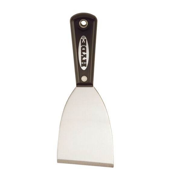 Black & Silver 3'' Stiff Scraper image number 0