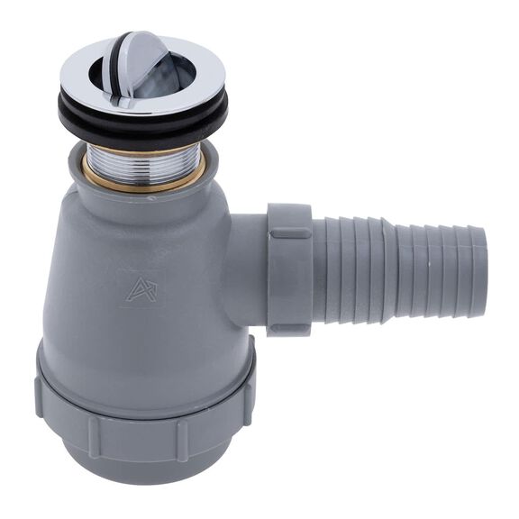 1-1/2" Drain, Flip Trap Sink Drain no Overflow, 1-1/4" & 1-1/2" Hose Barb Chrome image number 0