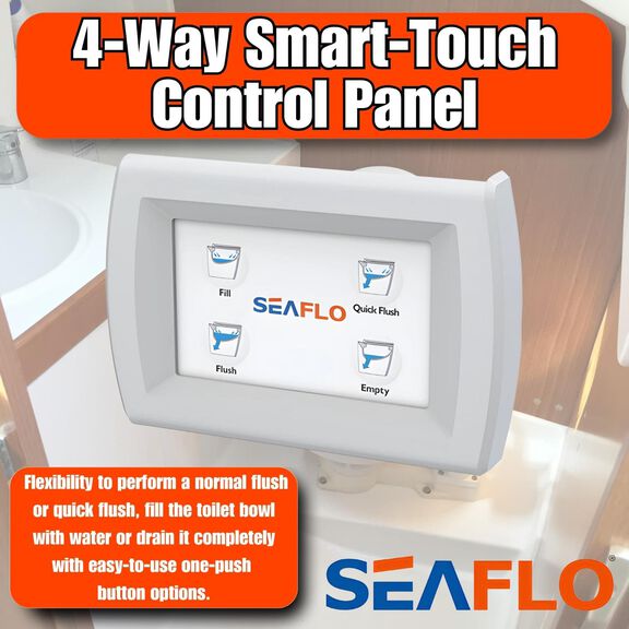 SEAFLO MARINE 12V/24V Smart Switch Panel for Marine Toilet Control image number 2