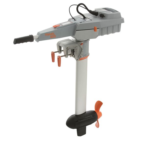 Travel 603S Electric Outboard Motor, 2 Horsepower Equivalent, Short Shaft, 600 Watts image number 0