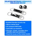BLUEWING Zirconia Outrigger Release Clips Black, 2pcs image number 2