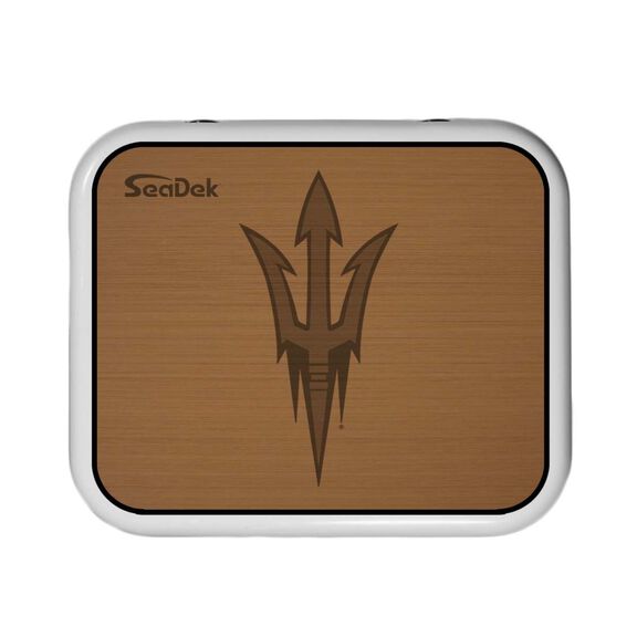 SeaDek Cooler Pad - Collegiate Collection - Fits YETI Roadie 24 - Mocha / Black, Arizona State University image number 0