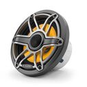 M6-650X-S-GmTi-i 6.5" Marine Coaxial Speakers, Gunmetal and Titanium Sport Grilles with RGB LED Lighting image number 3