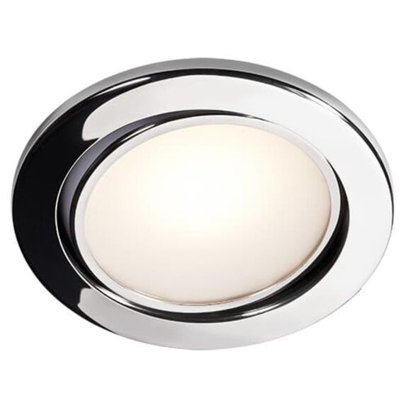 BCM Newport LED Downlight 85mm Polished Stainless Steel image number 0