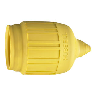 Hubbell Marine Weatherproof Plug Boot, 20/30A, Yellow