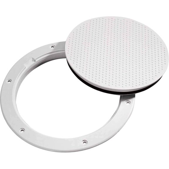 Pry-Out 6" Deck Plate Nonskid White image number 0