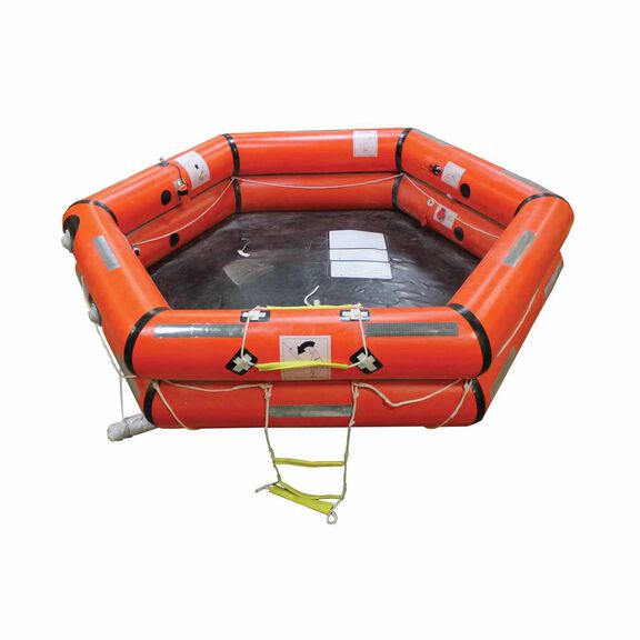 Shoremaster IBA&trade; 6-Person Life Raft with Low Profile On-Deck Container image number 0