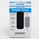 6" x 15" Center Hole Neoprene Fender Cover, Black image number 1