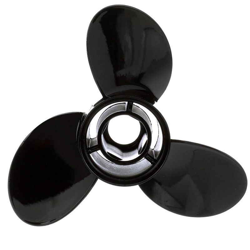 Quicksilver Black Diamond Aluminum Propeller - Black - Right-Hand Rotation - 11.25″ Diameter, 10″ Pitch
