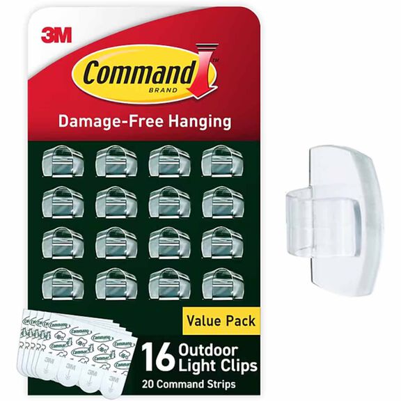 Command&trade; Outdoor Light Clips with Foam Strips image number 0