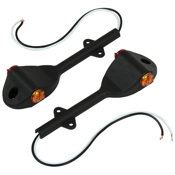 3/4" LED Fender Mount Trailer Lights,Amber/Red, 2-Pack image number 0