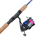 4'3" Li'l Finz Kids Spinning Combo, Medium Power, Purple/Pink image number 0