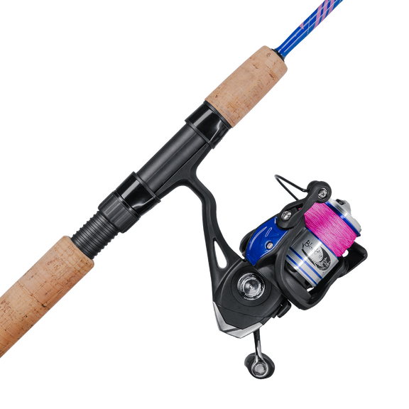 4'3" Li'l Finz Kids Spinning Combo, Medium Power, Purple/Pink image number 0