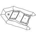 SB-275 Wood Floor Inflatable Boat Replacement Floorboard, #2 Second Floorboard Piece image number 1