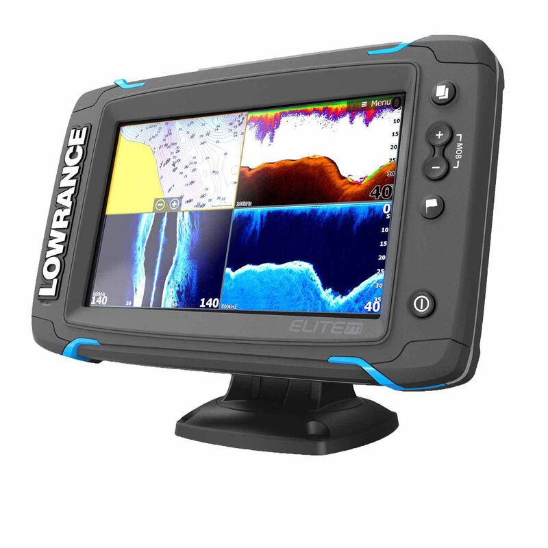 Elite-7 Ti Fishfinder/Chartplotter Combo with TotalScan™ Transducer and Basemap Charts image number 1