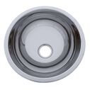 HalfSphere Sink Ultra-Mirror Finish, 304 Stainless Steel, 2" Drain, SoundKOTE image number 1