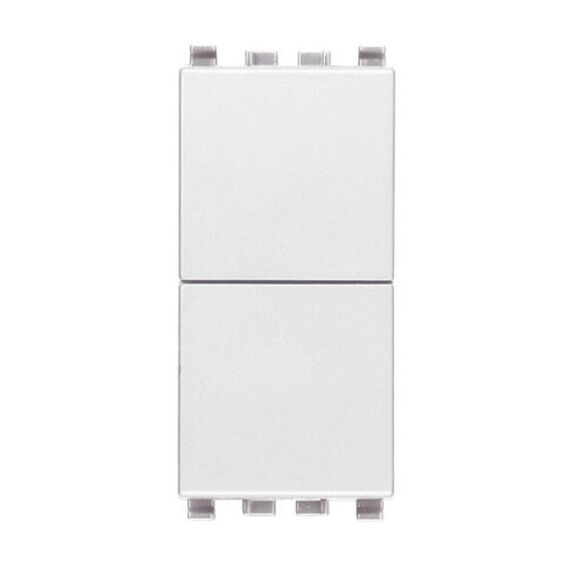 Vimar Eikon Two Independent Push Buttons 1P NO+NO 10A, White image number 0