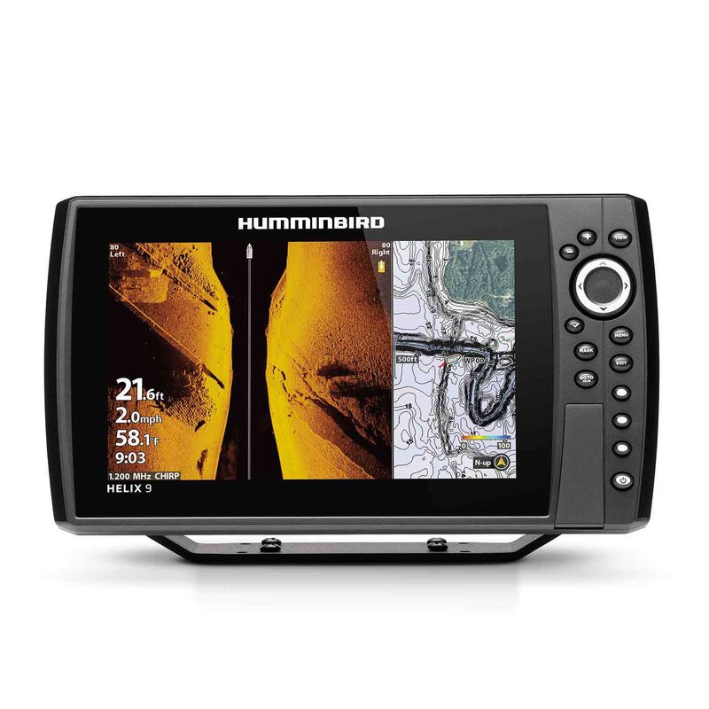 Helix 9 Chirp MSI+ GPS G3N Fishfinder/Chartplotter Combo with XM 9 HW MSI T Transducer and Basemap Charts image number 0
