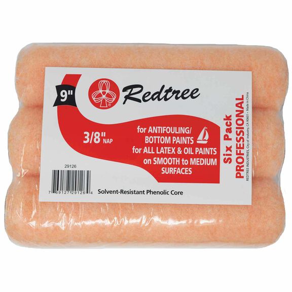 9" Bottom Paint Rollers, 6-Pack image number 0