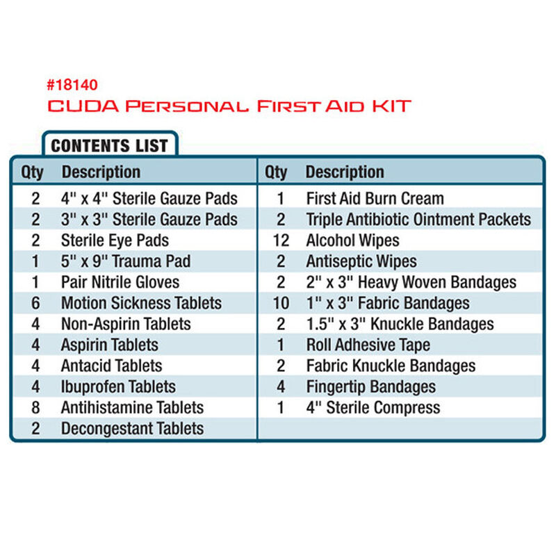 CUDA Personal First Aid Kit West Marine