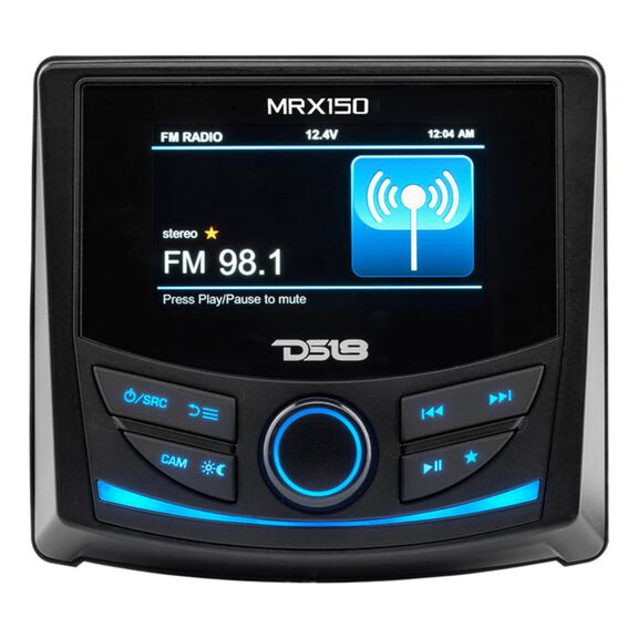 Marine and Powersports Stereo, Color screen , 2 Zones, 4 volts Output, BT, RDS 4 x 40 Watts image number 1