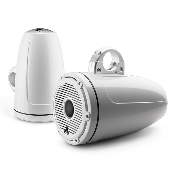 M6-880ETXv3-Gw-C-GwGw 8.8" Enclosed Marine Coaxial Speaker System, Gloss White, White Classic Grille image number 0