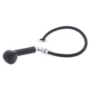 Deck-Mount Sprayer Large Black Sprayer No Hook, w/Elbow, 6' Black Rubber Hose, Ultra-Low Profile Holder image number 1
