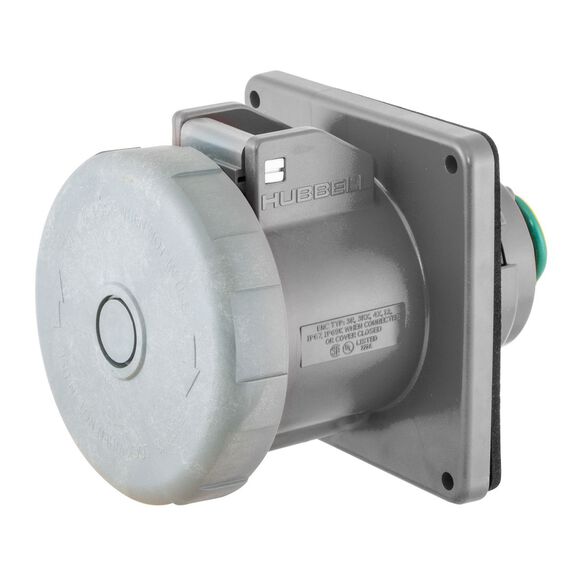 Hubbell Marine Pin & Sleeve Inlet, 4P5W, 100A 120/208V image number 1