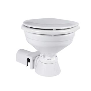 SEAFLO 12V Electric Marine Toilet, Compact Boating Head for Boats & RVs