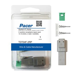 14-18 AWG DT Deutsch Receptacle Repair Kit, 2 Position