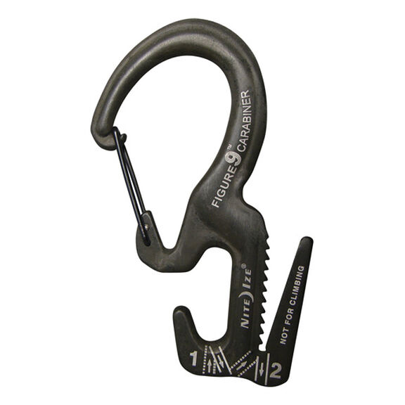 Small Black Figure 9 Carabiner image number 0