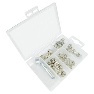 Canvas Snap Repair Kit with Hammer Tool, 47 Piece