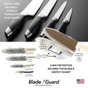 Blade Guard&reg; 4-Pack Knife Edge Protectors & Blade Covers, 4", 6", 8", 10", Blue image number 2