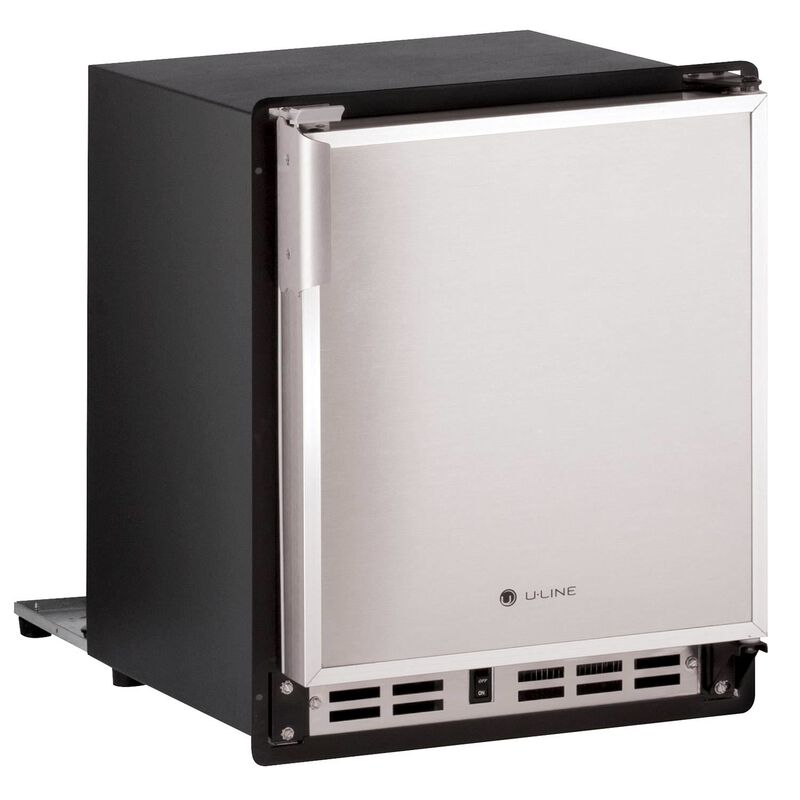 ULINE 15" Stainless Marine Crescent Ice Maker, Low Profile, 220240V