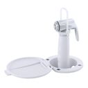 Recessed Shower Arctic White Cup & Lid, Hammer-Head Arctic White Sprayer, 10' White Rubber Hose image number 2