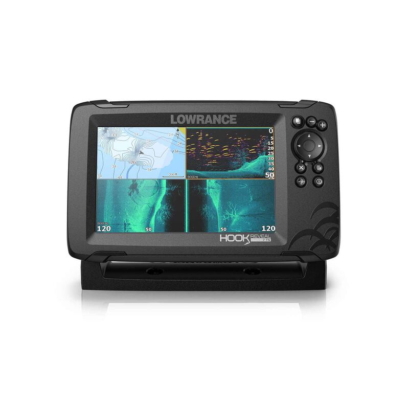 HOOK Reveal 7 Fishfinder/Chartplotter Combo with TripleShot Transducer and C-MAP Contour Plus Charts image number 0