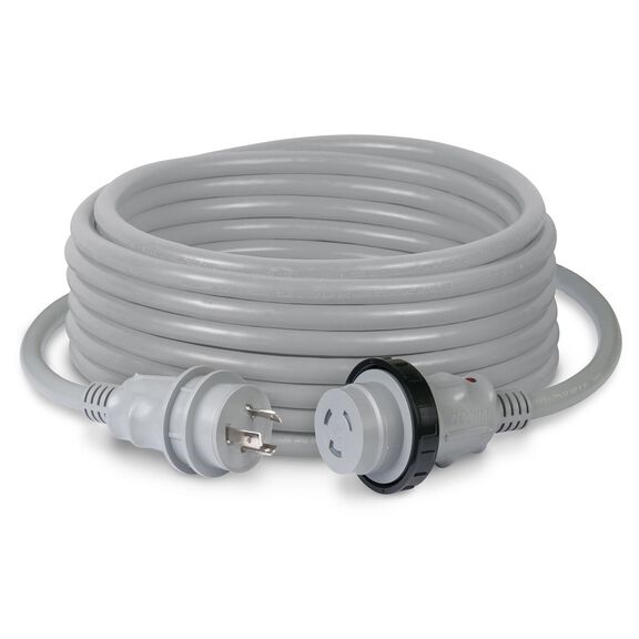 Marinco 50 Foot Shore Power Cordset, 50 Amp, 125/150V, Gray image number 0