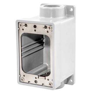 Watertight Series, FD Box, 1" NPT, White
