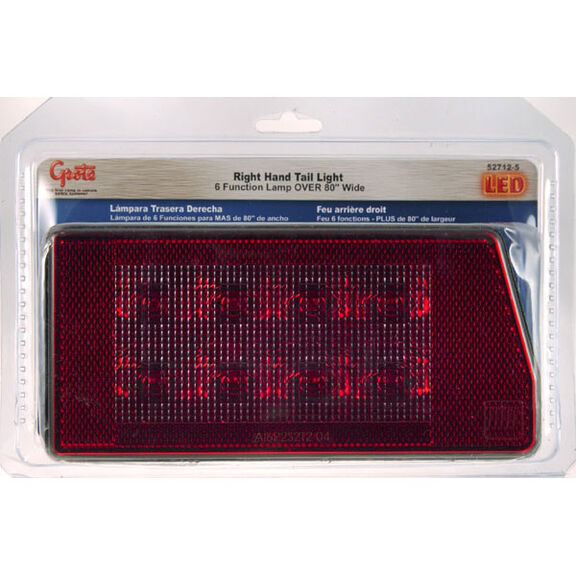 Submersible LED Right Trailer lights for EZ Loader trailers over 80" W image number 0