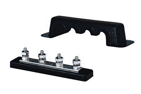 Blue Sea 4‑Stud PowerPost BusBar – 1/4″ Stud, 150 A DC