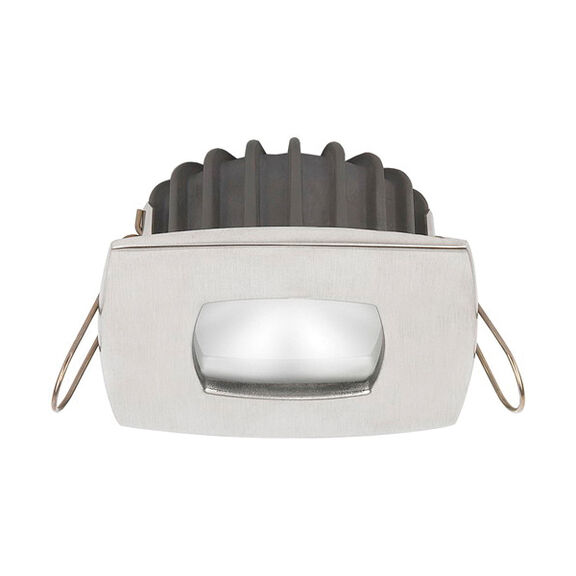 PowerLED Downlight 10 to 30V DC Brushed Stainless Steel 2 x 3 Watts High Flux LED Square Bezel IP65 image number 0
