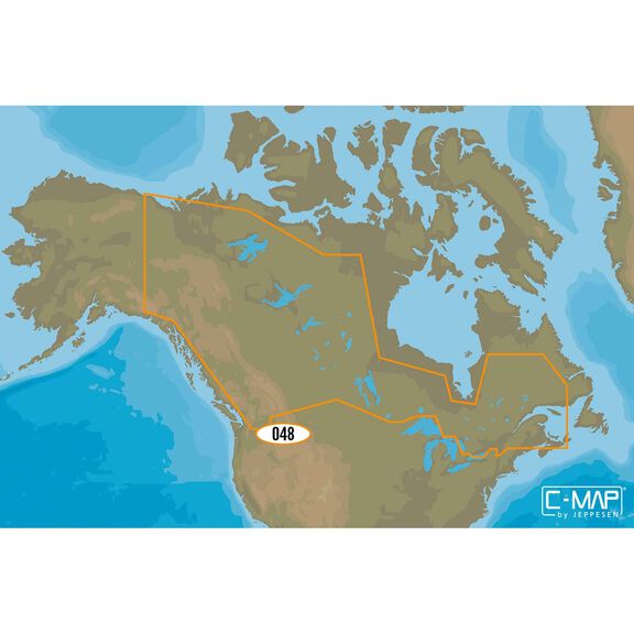 NA-Y048 Canadian Lakes C-MAP MAX-N+ Chart C-Card image number 0